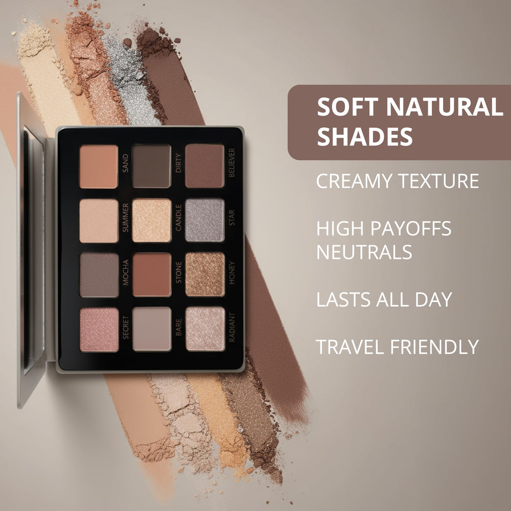 Lamora Attraction Eyeshadow Palette: application soyeuse sur différentes carnations