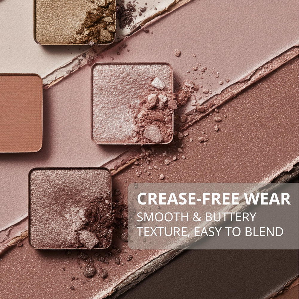 Lamora Attraction Eyeshadow Palette: douze ombres neutres mats, rendu polyvalent