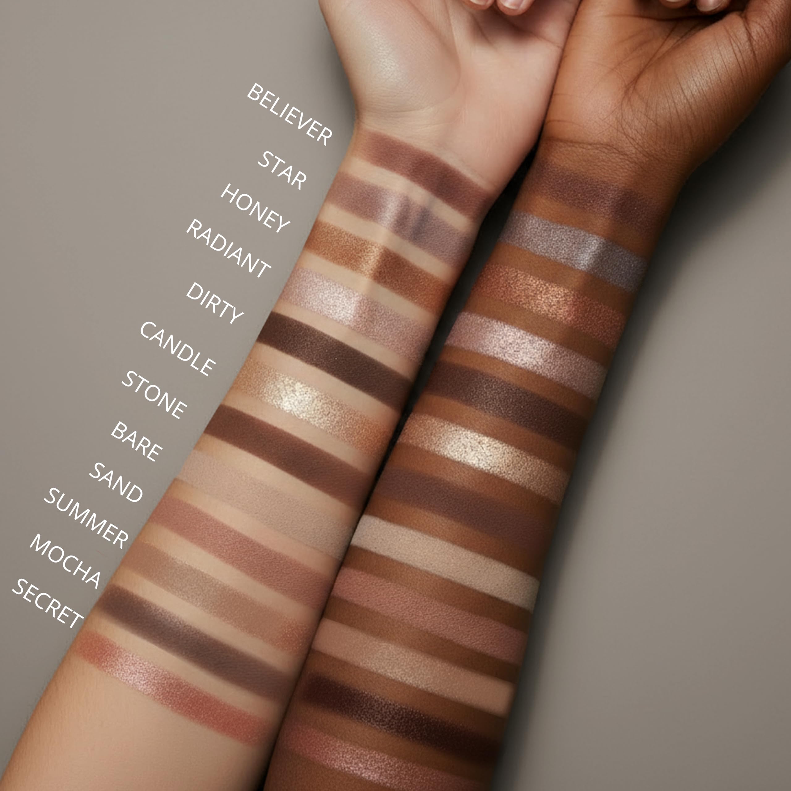 Lamora Attraction Eyeshadow Palette: fini mat et pigments durables pour smoky discret