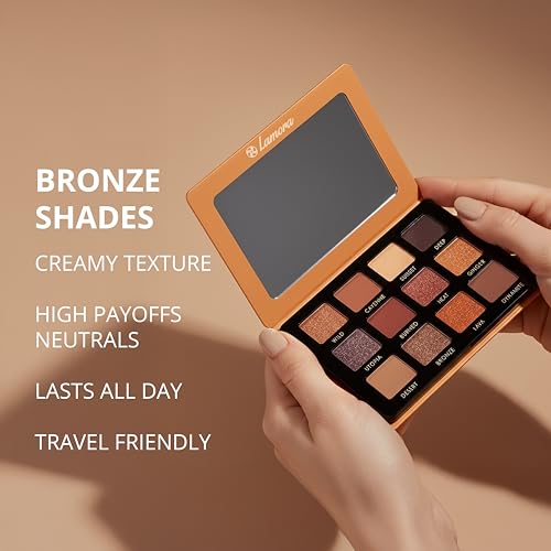 Swatches Lamora Bronze pour aperçu clair des teintes