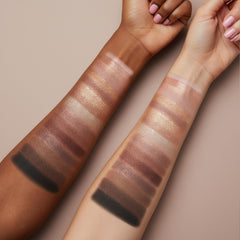 Lamora Teintes neutres beige et chocolat pour un rendu naturel.