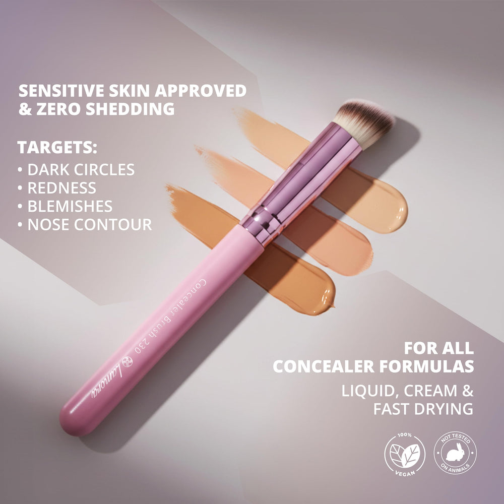 Pinceau Lamora contour nez précis, application contrôlée pour un visage sculpté.