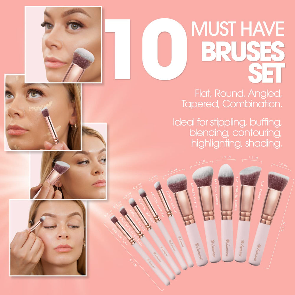 Lamora pinceau foundation Kabuki flat — application fluide et uniforme