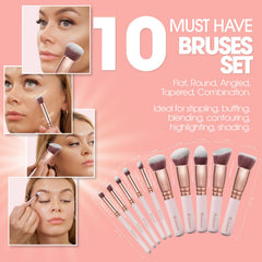 Lamora pinceau foundation Kabuki flat — application fluide et uniforme