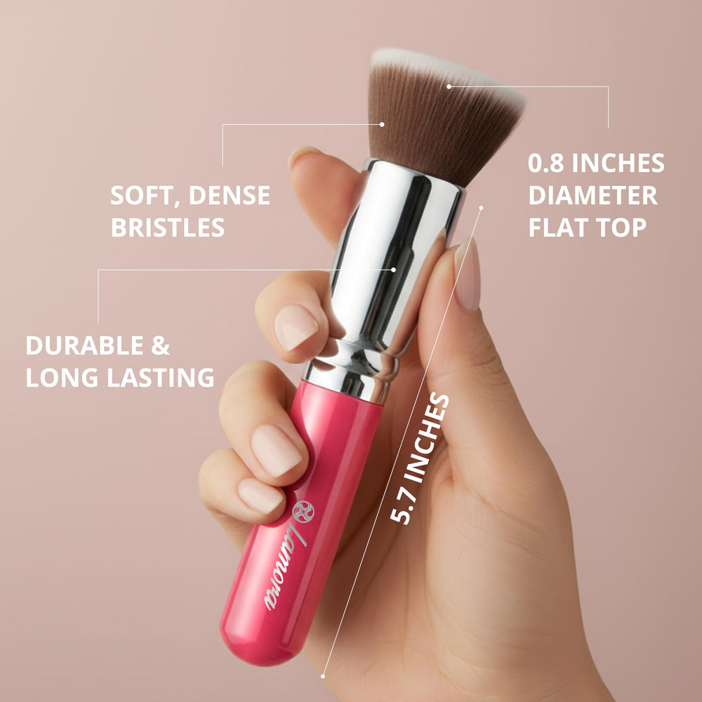 Lamora Pinceau Kabuki plat poils synthétiques vegan pour durabilité