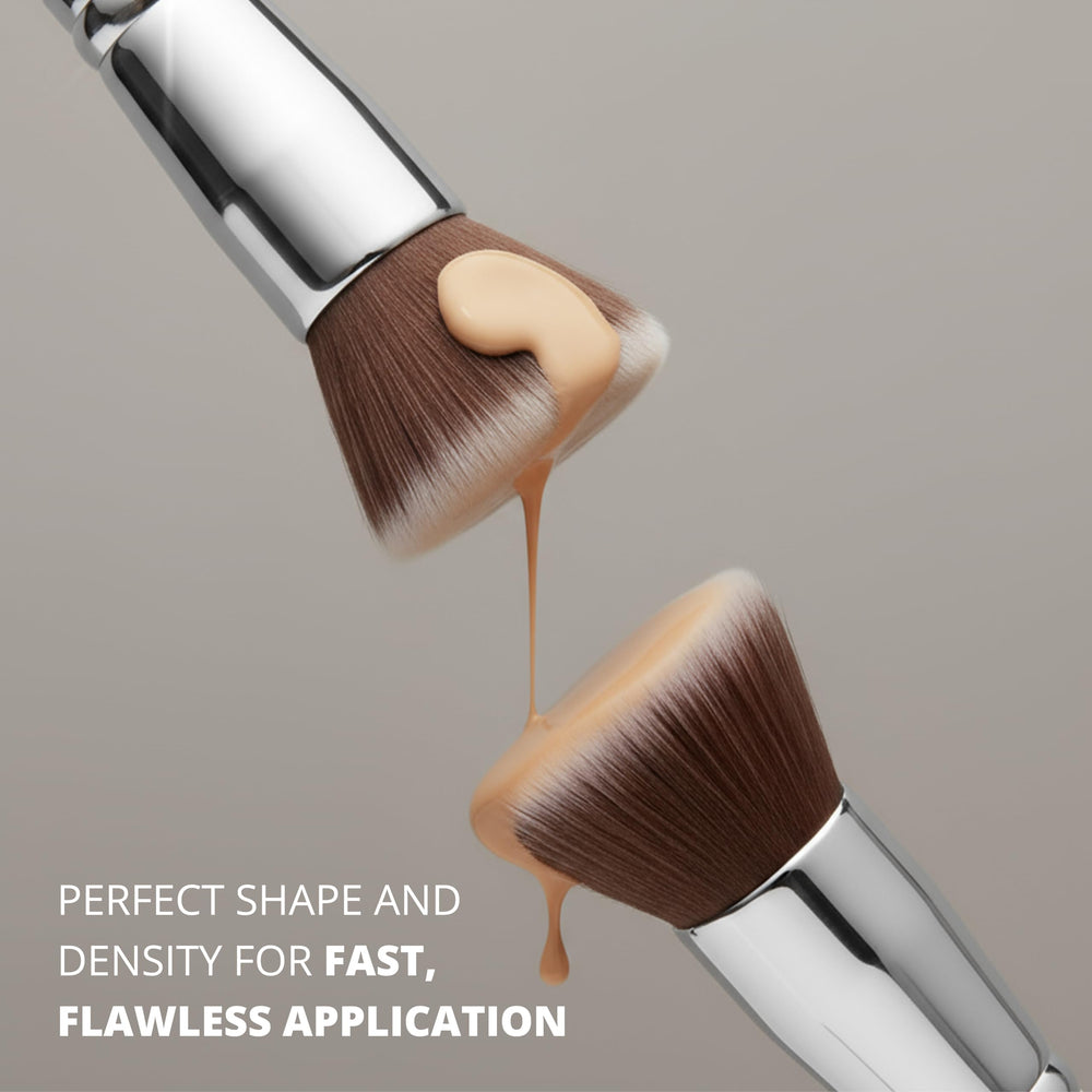 Pinceau Lamora pour poudre, crème et liquide, polyvalent et efficace.