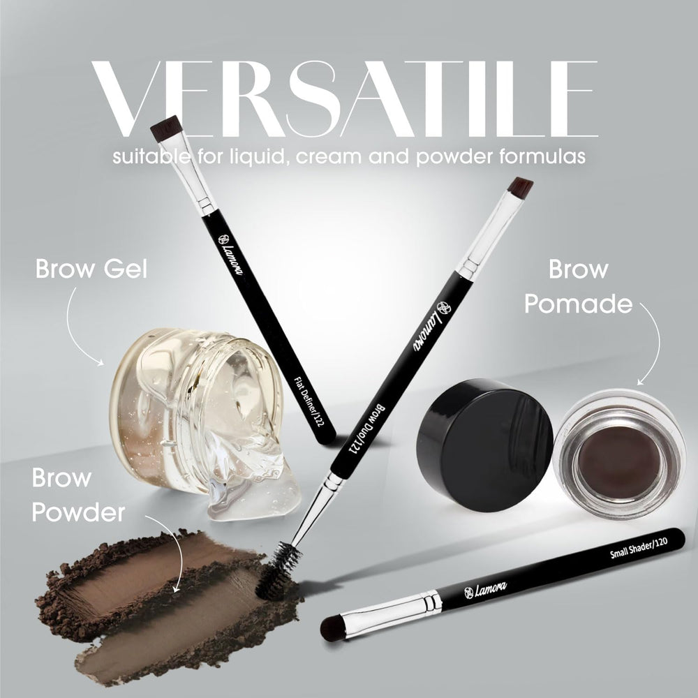 Lamora pinceau sourcils mini ombre: précision pour appliquer poudre sur les sourcils