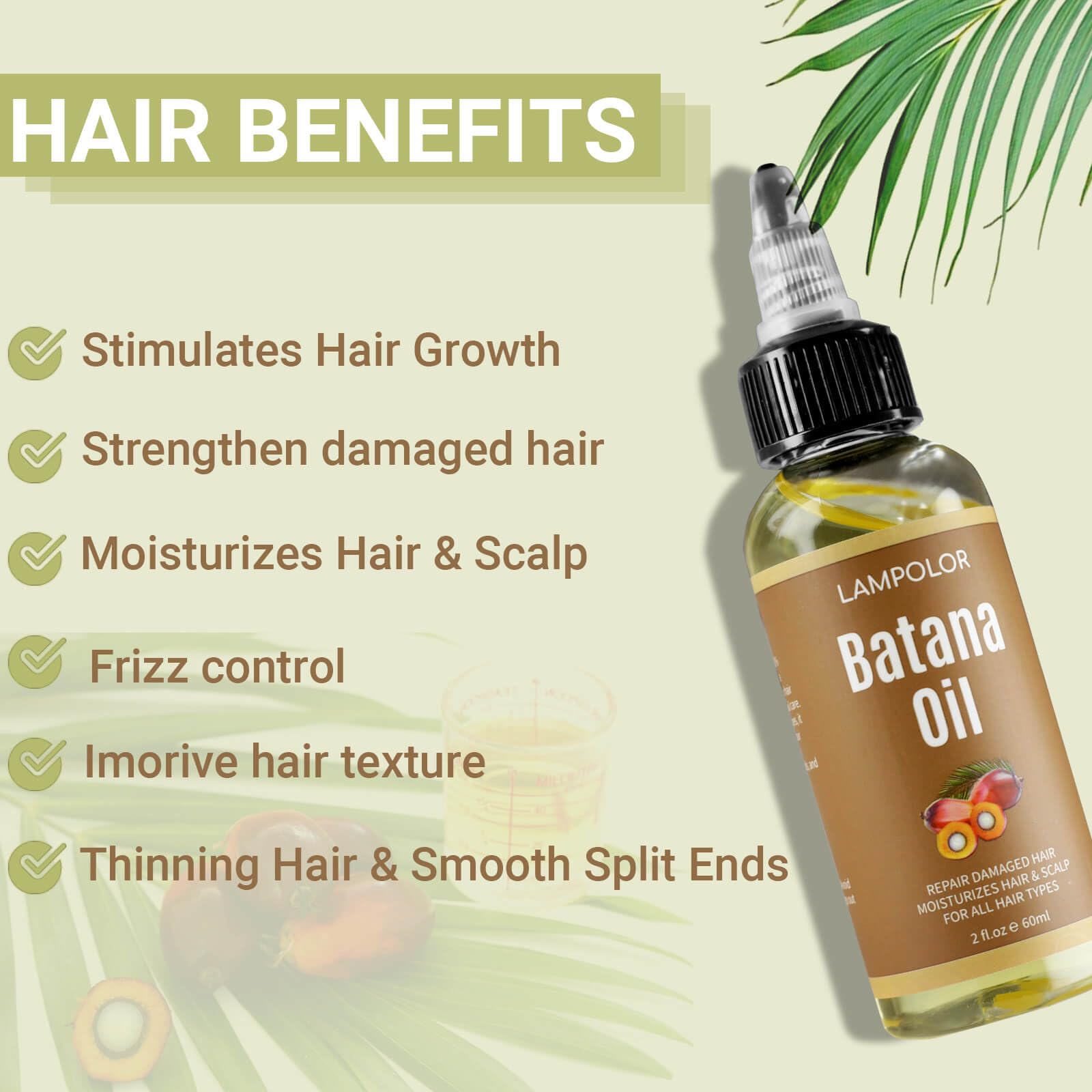 Lampolar Batana Oil, texture riche, nourrit les cheveux en profondeur.