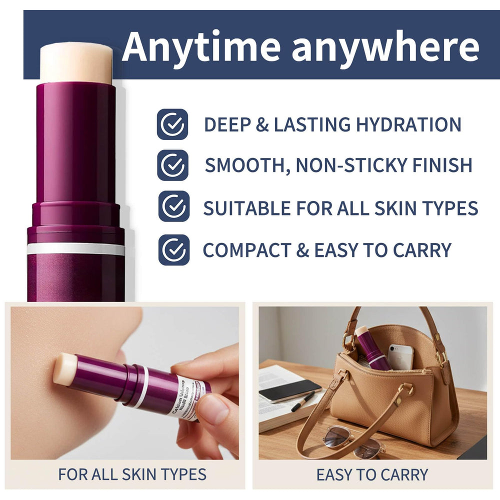 Lampolar Calcium Multi Balm Stick – emballage compact et pratique pour sac.