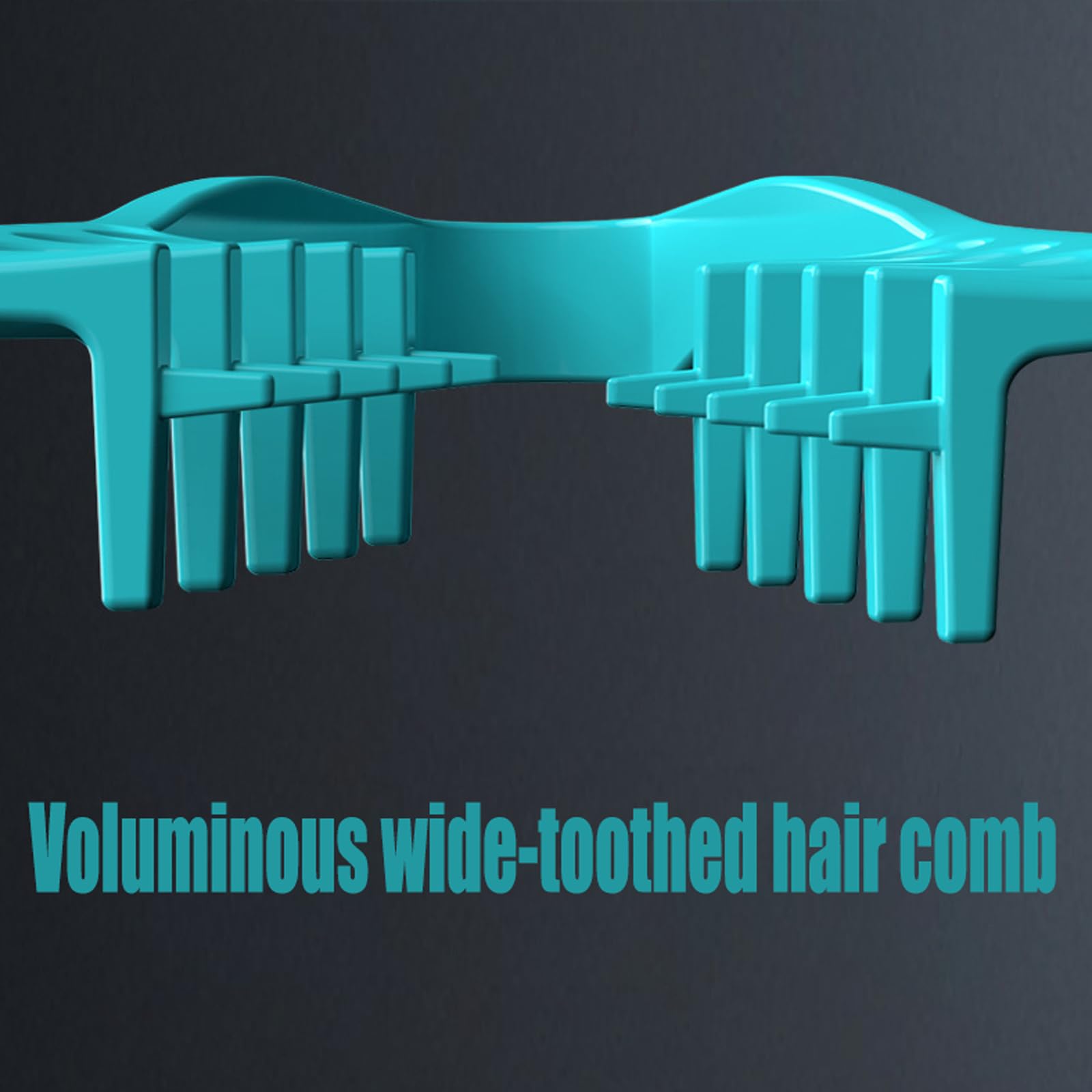 Lamsamsom Texture Comb dents larges gris pour coiffage efficace