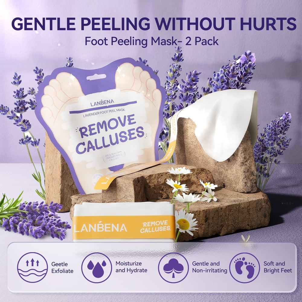 LANBENA avantages pieds lavande, peau plus douce et moins rêche.