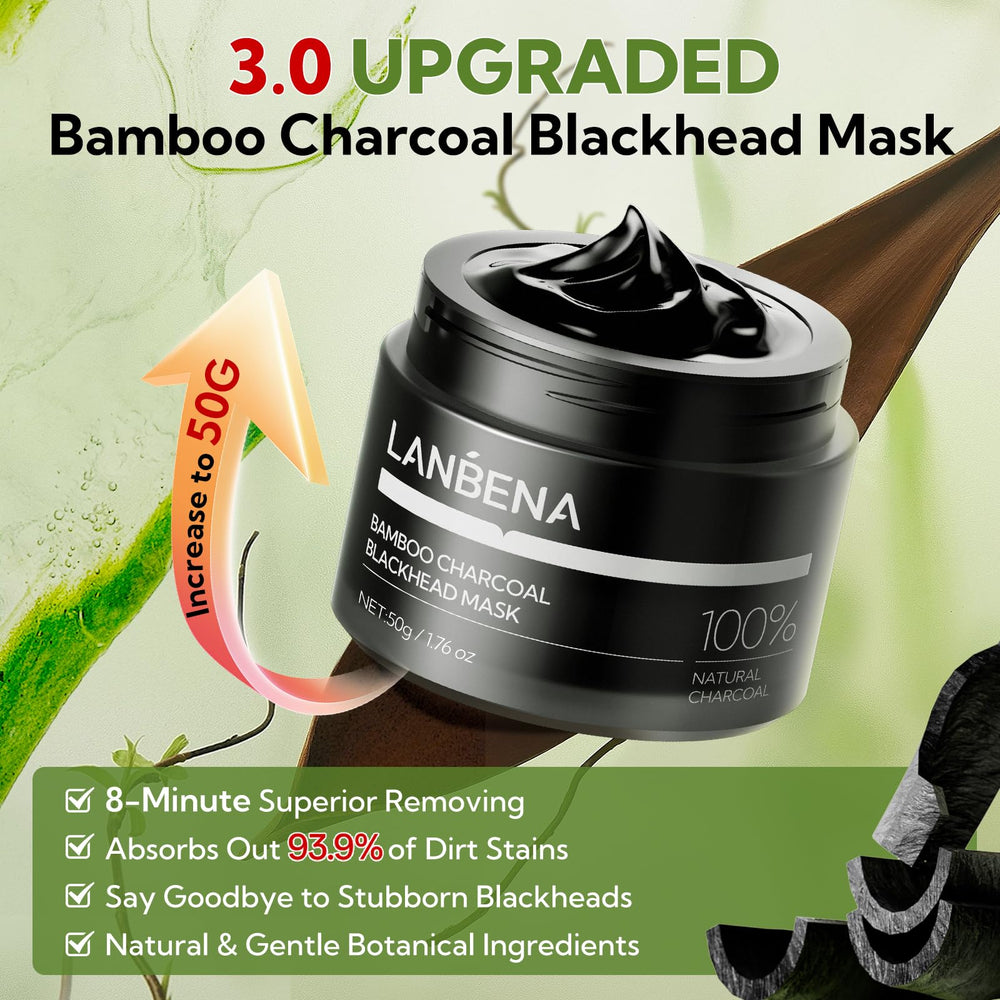 LANBENA Bandes nez 120pièces - éliminent les impuretés et resserrent les pores.