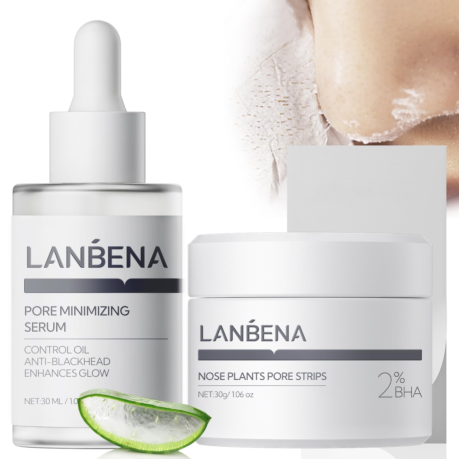 LANBENA bandess nez-pores : nettoyage ciblé des pores du nez.