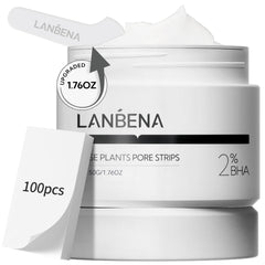 LANBENA bandes pore nez 100 feuilles: éliminent les impuretés et contrôlent le sébum.