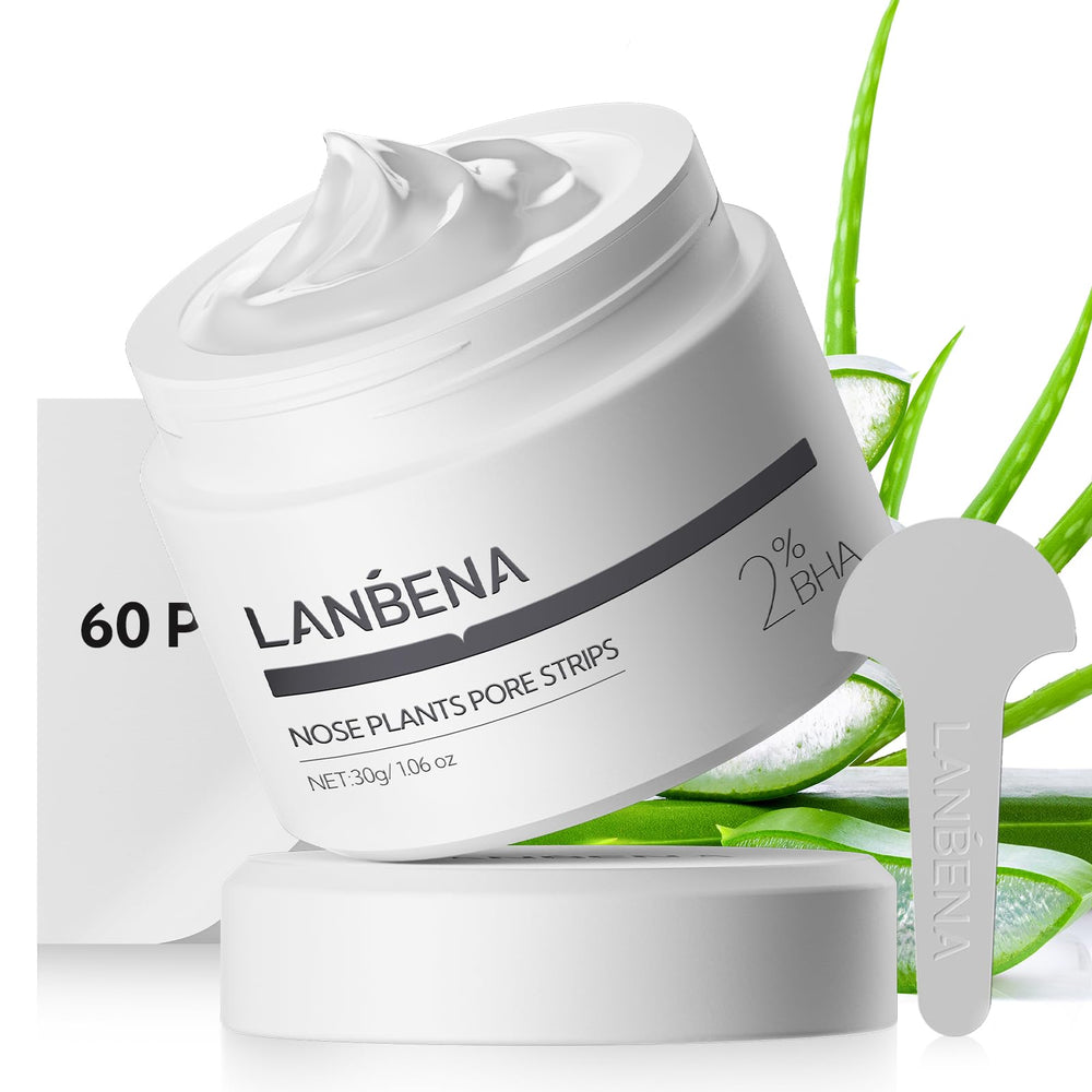 LANBENA Bandes pore nez salicylique 2% : purification ciblée des pores