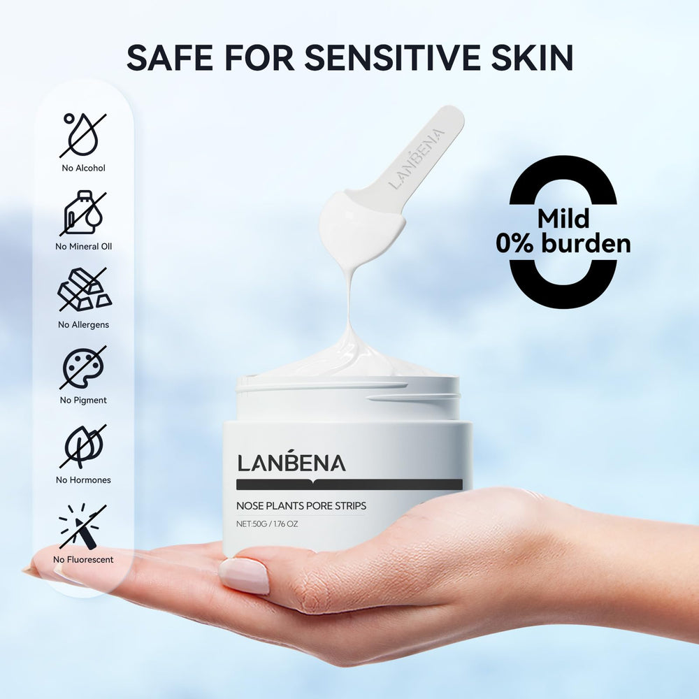 LANBENA crème noire: texture onctueuse prête à l’emploi après réchauffage.