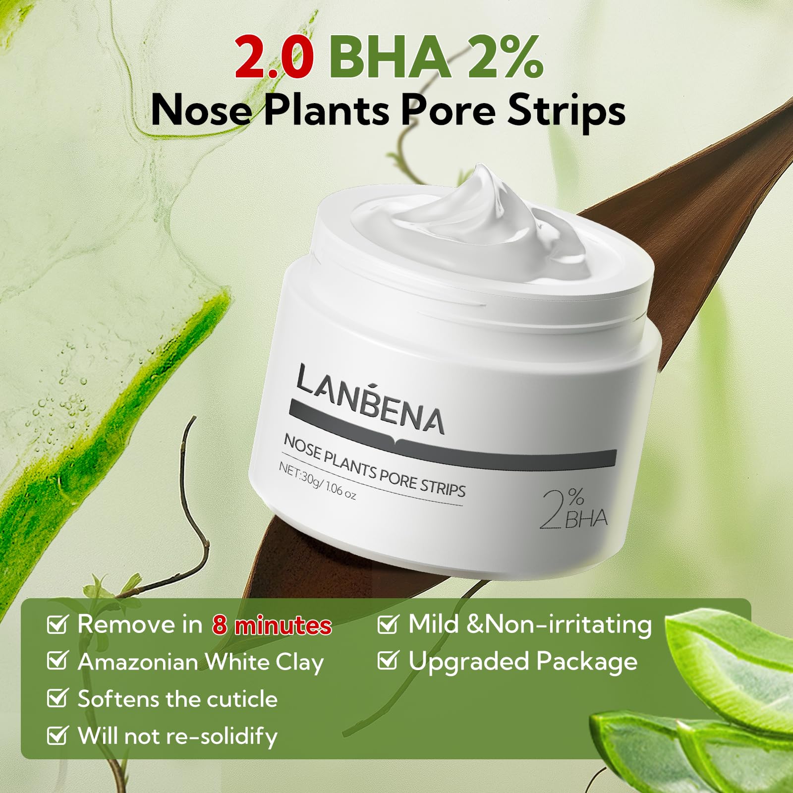 LANBENA Duo soin pores : action double pour pores resserrés.