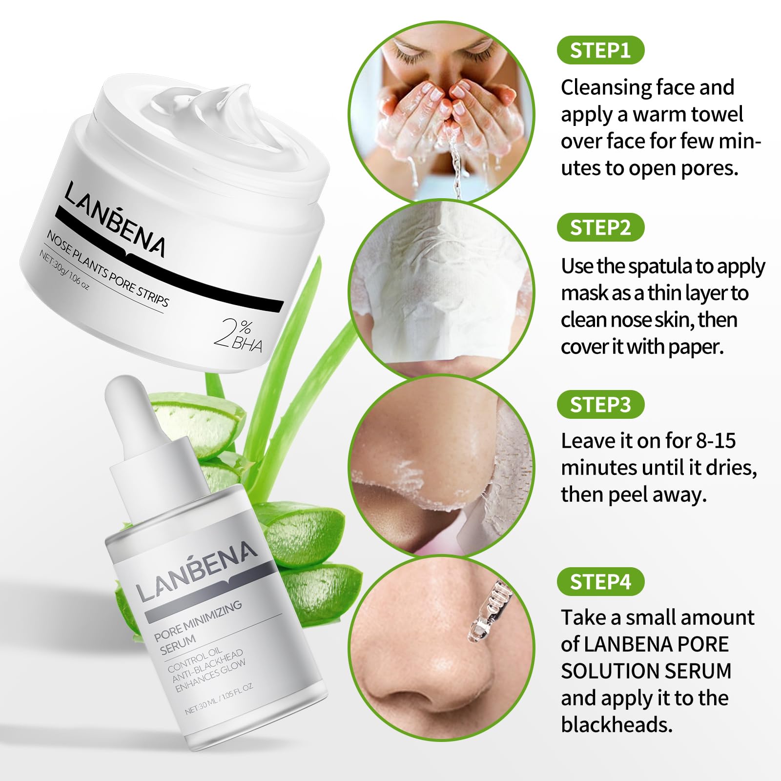 LANBENA emballage-set-3en1: kit complet clairement présenté.