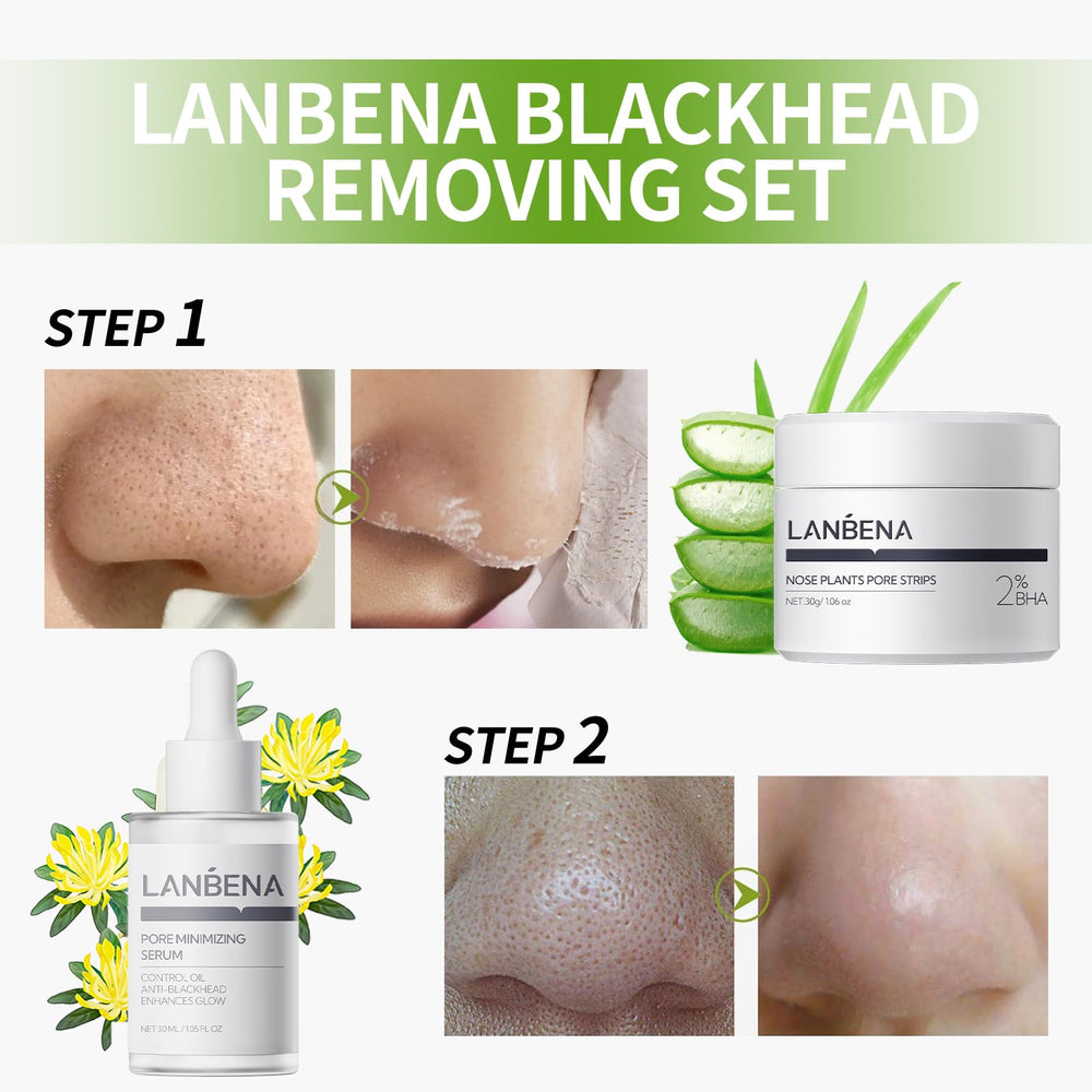 LANBENA étui kit 3 en 1 : rangement compact pour la routine beauté.