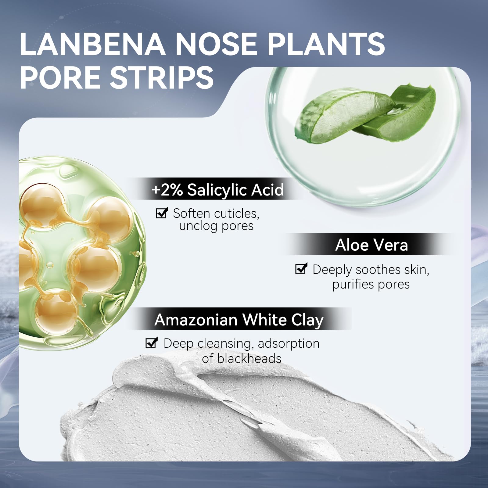 LANBENA kit-3-en-1-pore: solution complète pour le nettoyage des pores.