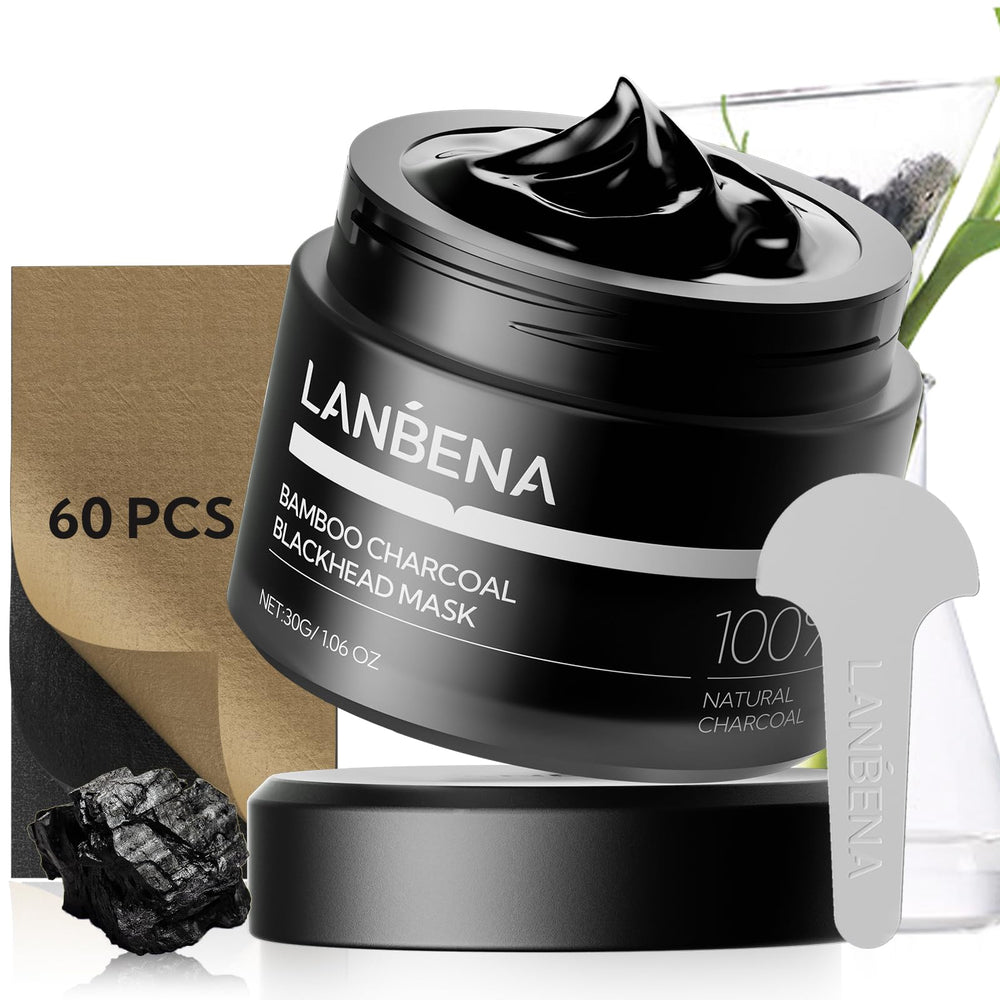 LANBENA masque charbon bambou purifie les pores et raffermit le teint