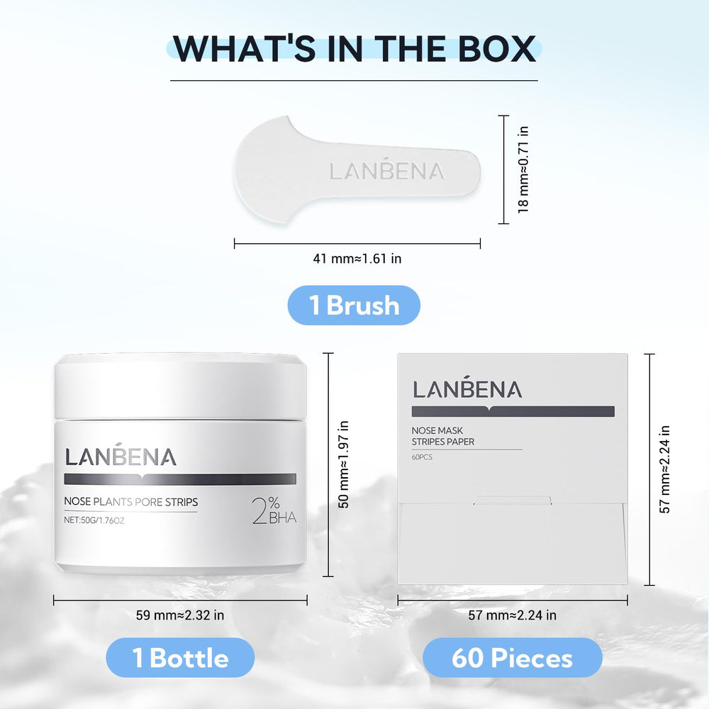 LANBENA masque noir purifiant 50 g: purifie les pores et adoucit la peau.