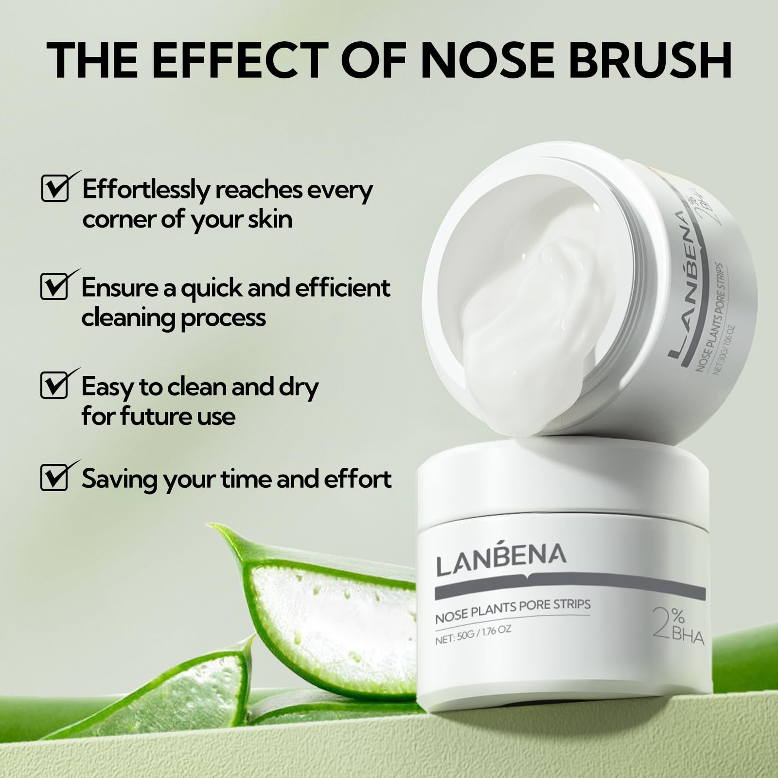 LANBENA nettoyage des pores, peau rafraîchie après utilisation.