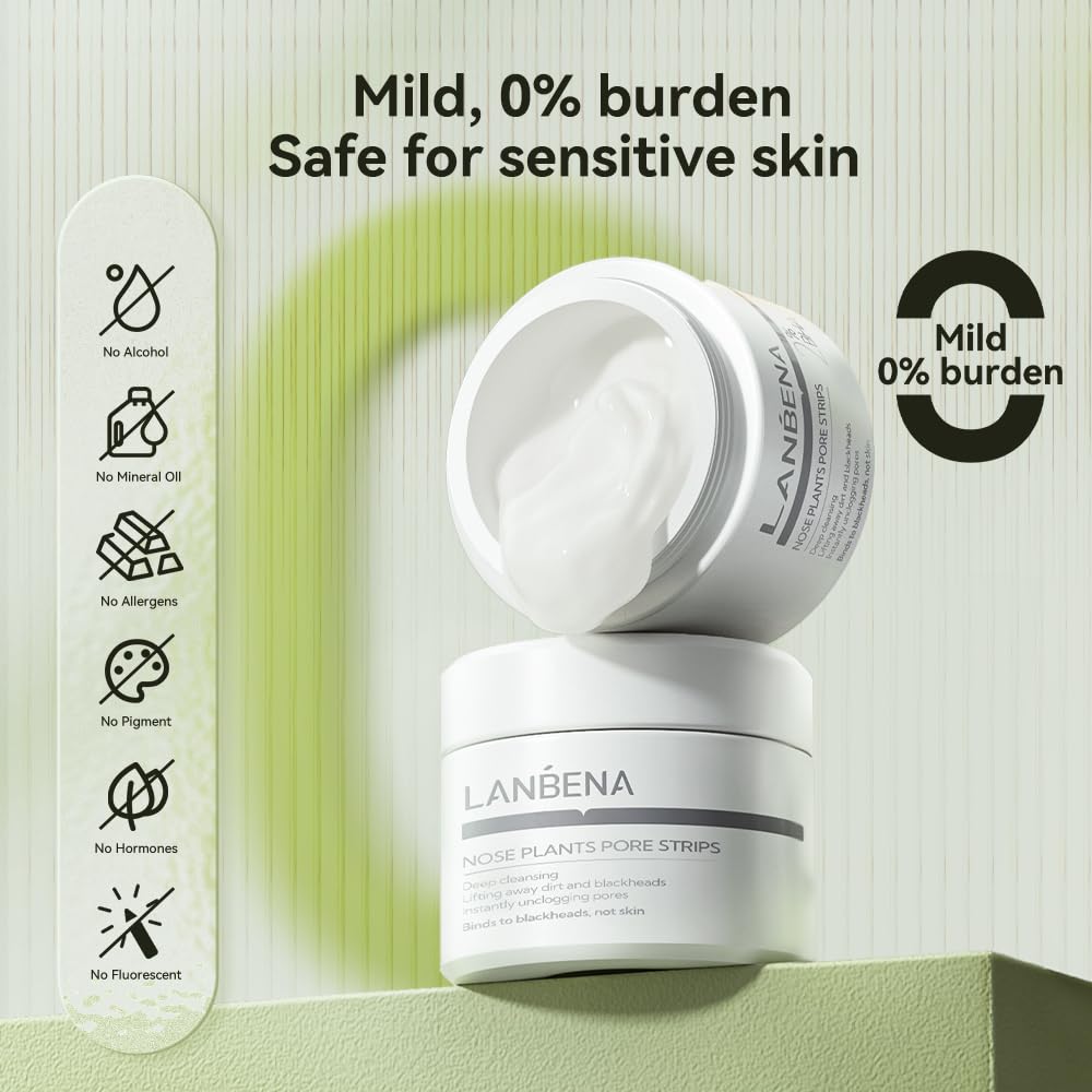 LANBENA traitement impuretés visage : efficace sur le front nez et joues.