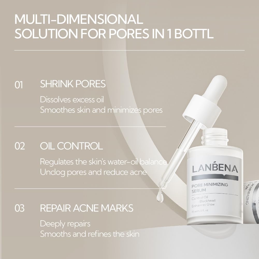 Application douce du sérum sur le visage, texture légère et rafraîchissante.