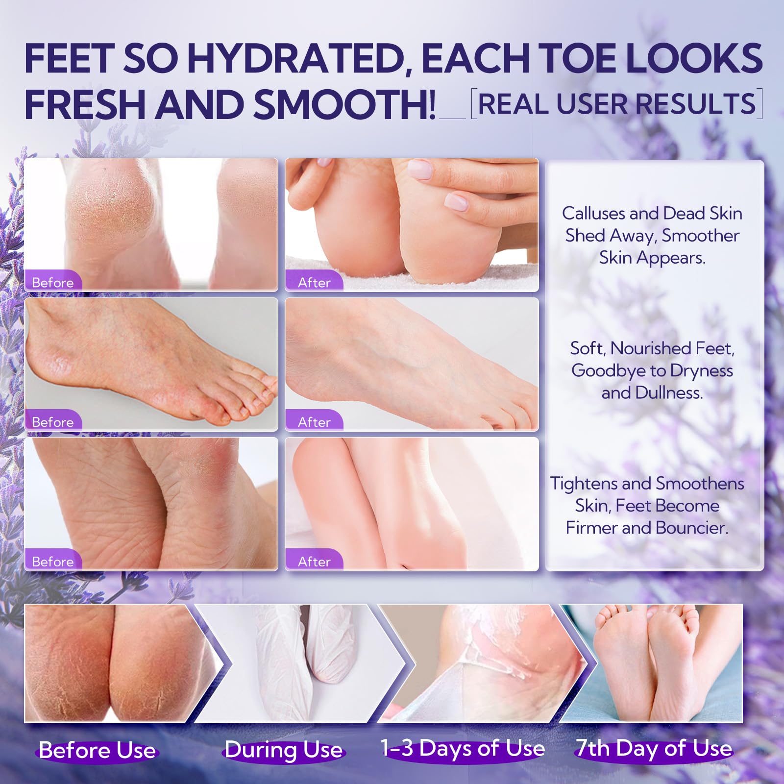 LANBENA usage à domicile, soin pieds lavande pour home spa.