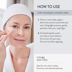 Lancer crème contour yeux lifting application douce — usage quotidien agréable