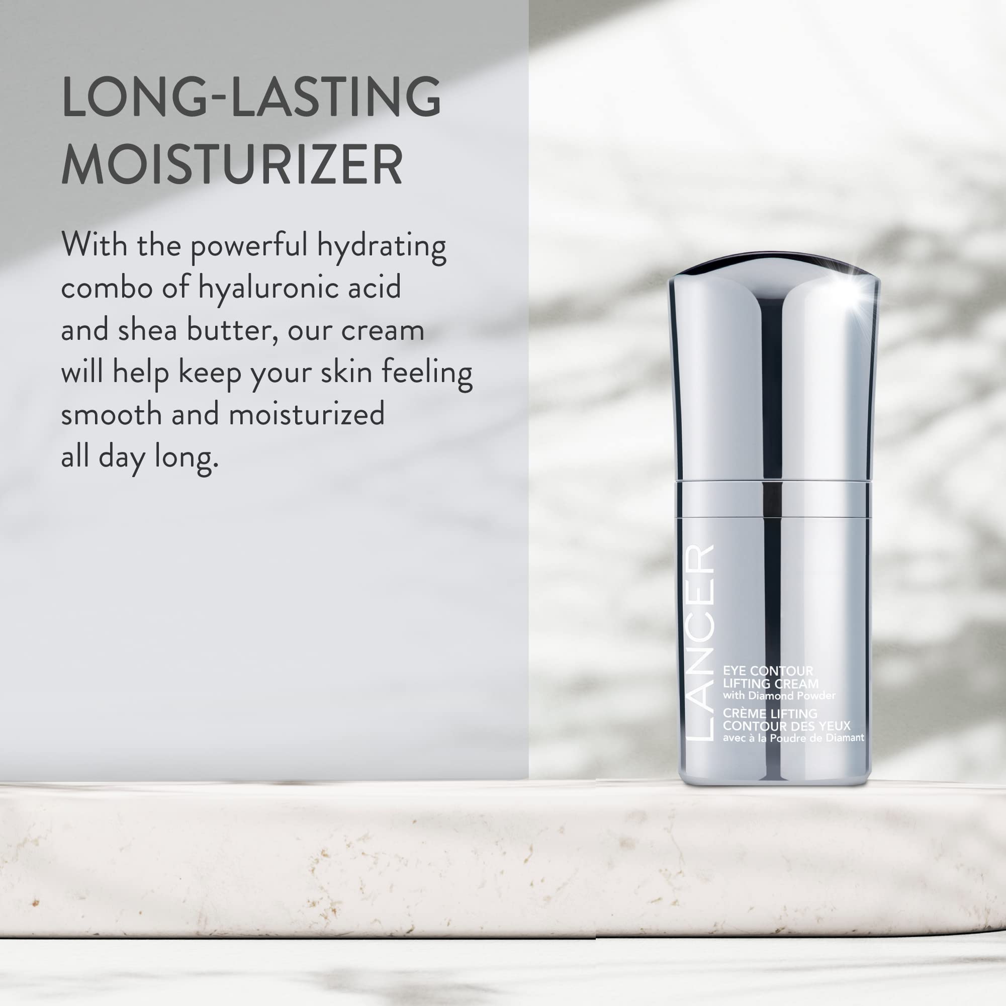 Lancer crème contour yeux lifting cafeine — aide potentielle à atténuer les poches