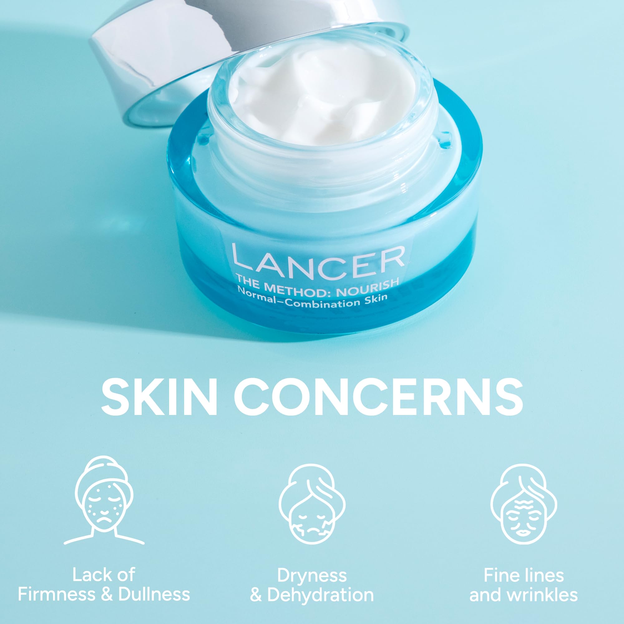 Lancer The Method Nourish – huile d’olive pour texture veloutée.