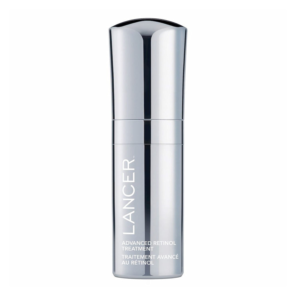 Sérum Lancer Retinol Avancé – bouteille pompe, hydratation nocturne et lissage subtil.