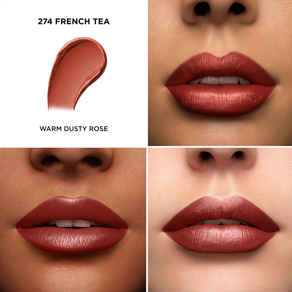 Lancôme L'Absolu Rouge offre une application crème lisse pour des lèvres douces.