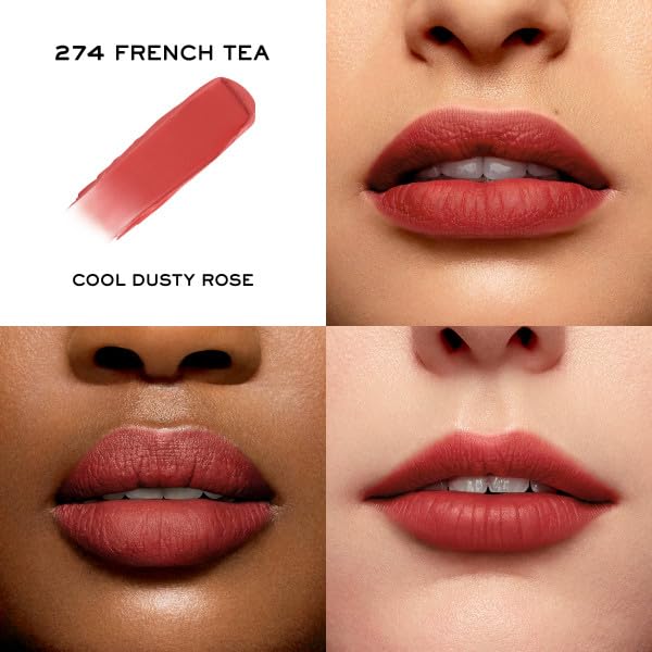 Texture douce de L'Absolu Rouge Intimatte offrant un fini mat léger et confortable.