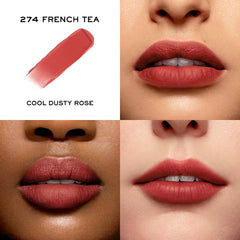 Texture douce de L'Absolu Rouge Intimatte offrant un fini mat léger et confortable.