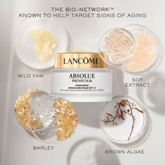 Lancôme Absolue Premium BX Day Cream SPF15 – démonstration d'application du visage.