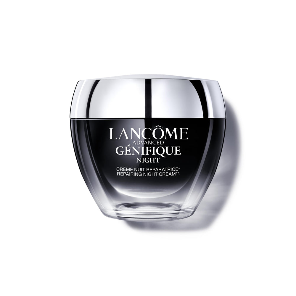 Lancôme Advanced Génifique Night Cream – Barrière réparée et peau hydratée au réveil.