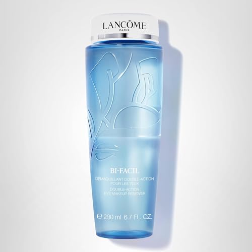 Lancôme Bi-Facil Démaquillant Yeux Double Action – flacon compact, parfait pour la trousse de voyage.