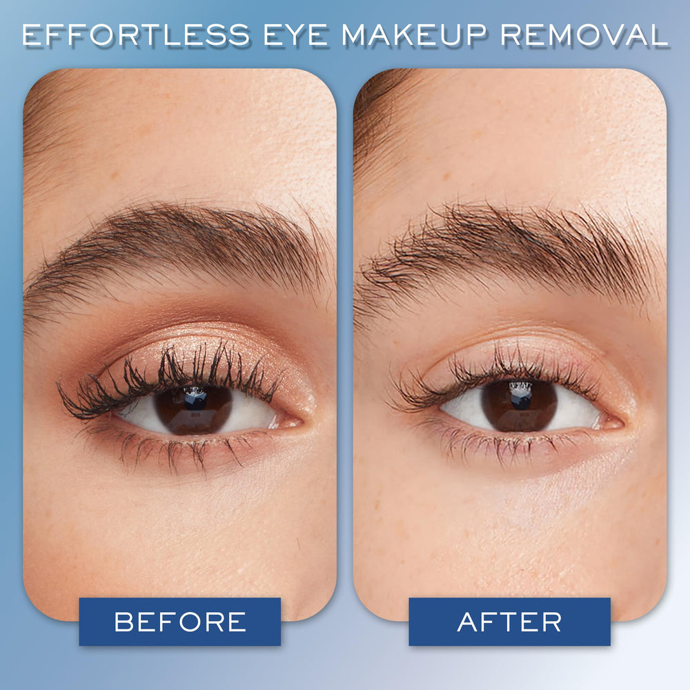 Lancôme Bi‑Facil, technologie bi-phase: huile dissout maquillage et eau purifie.
