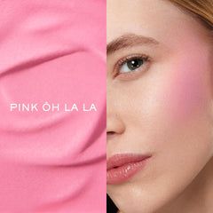 Teinte Rose Oh La La sur Lancôme Blush Subtil pour un éclat rosé.