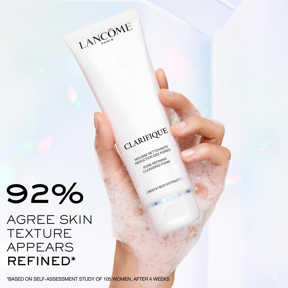 Lancôme Clarifique – nettoyant purifiant pour teint uniforme et texture affinée.