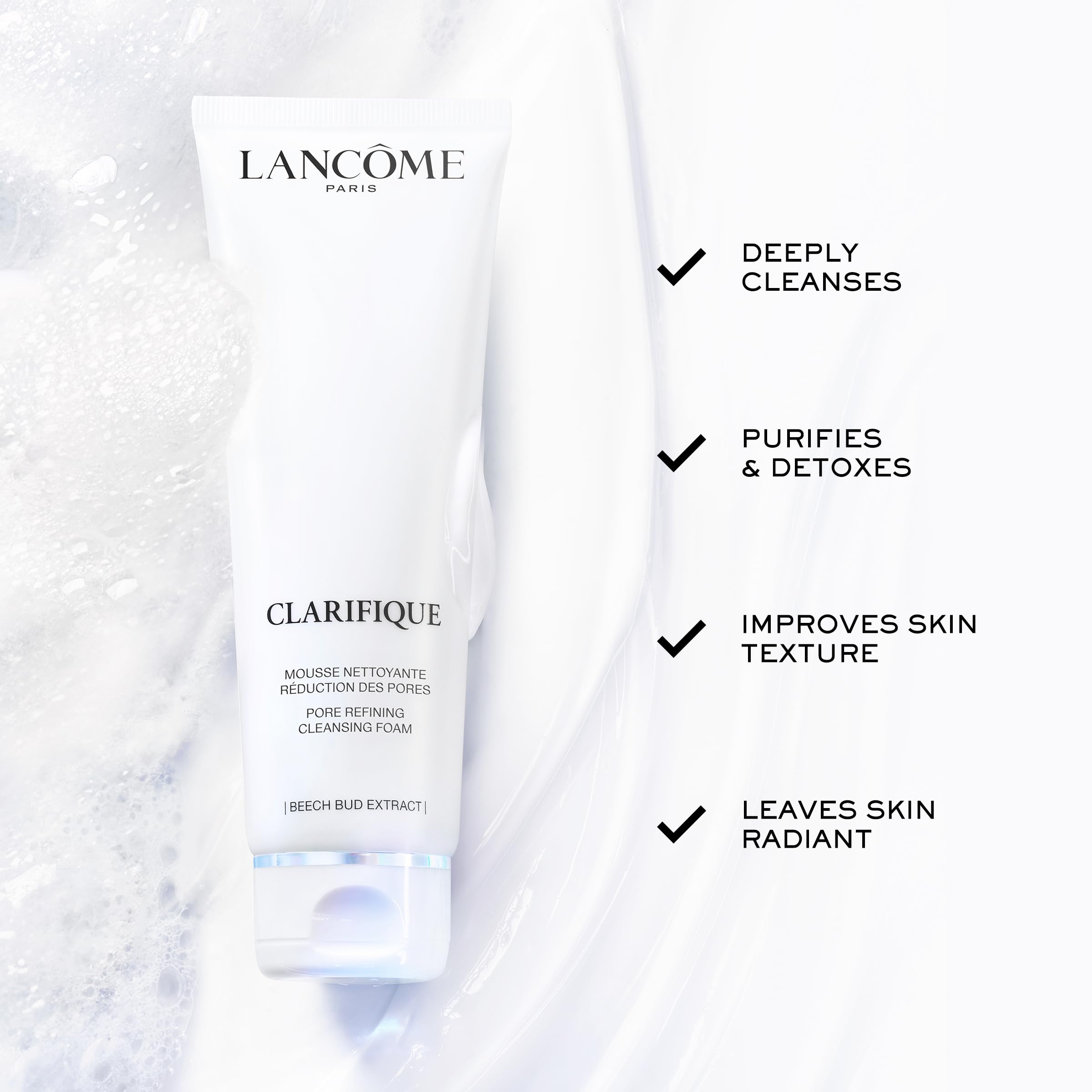 Lancôme Clarifique – routine quotidienne qui rend la peau plus douce.