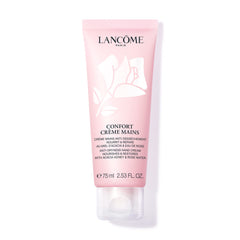 Lancôme Confort Main Crème — emballage élégant et hydratation rapide pour les mains sèches.