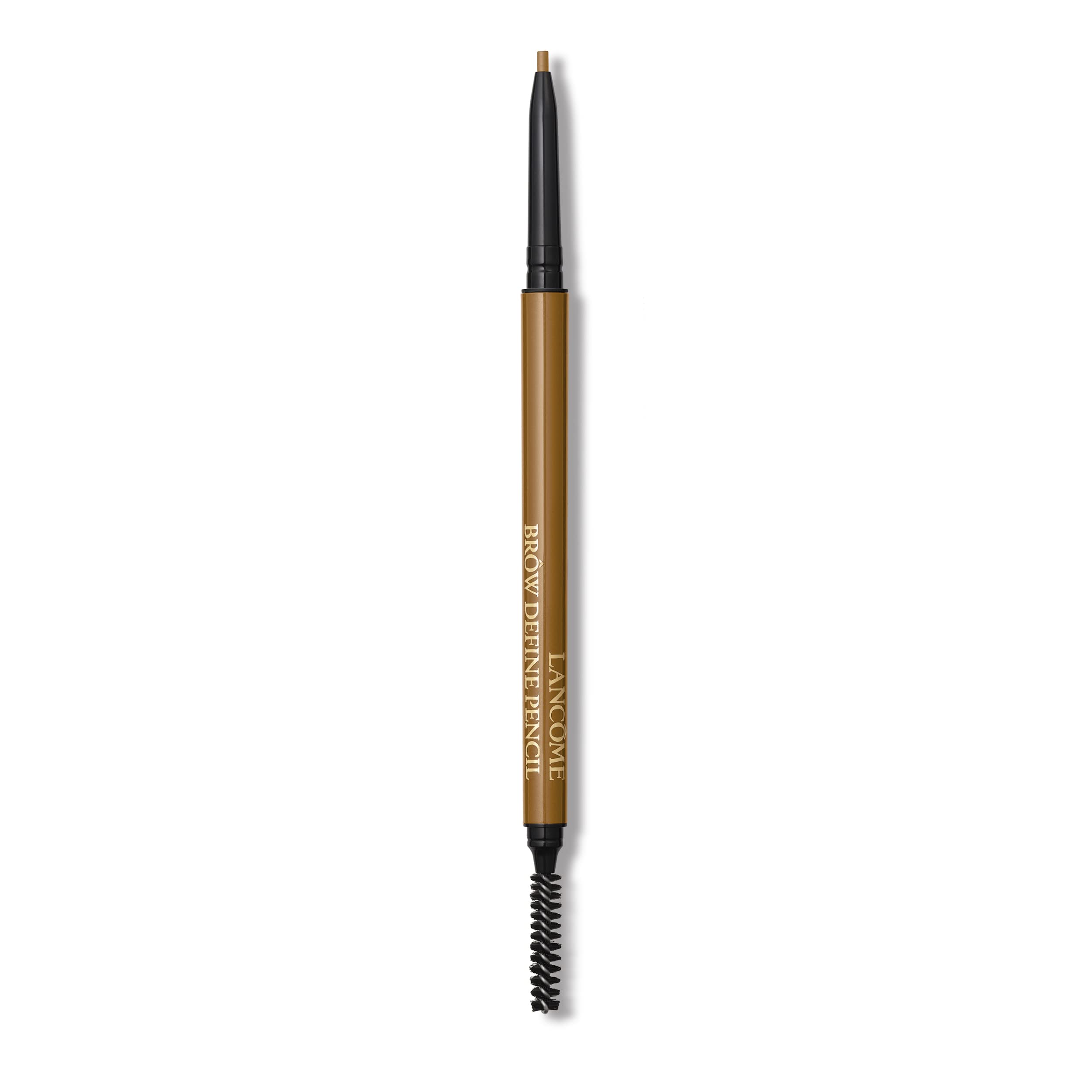 Lancôme crayon sourcils précis avec brosse, définition naturelle et tenue durable.