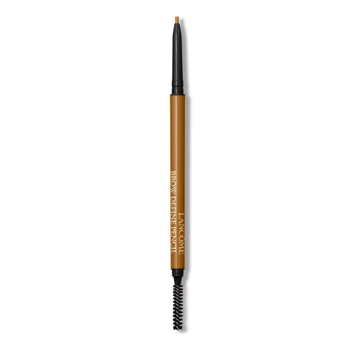 Lancôme crayon sourcils précis avec brosse, définition naturelle et tenue durable.