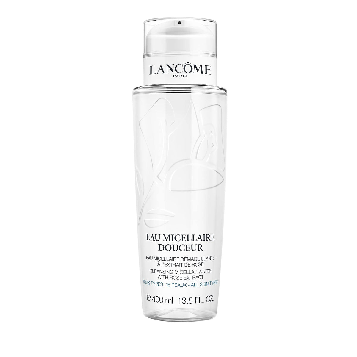 Lancôme Eau Fraîche Douceur Micellaire — bouteille lumineuse prête à démaquiller rapidement.