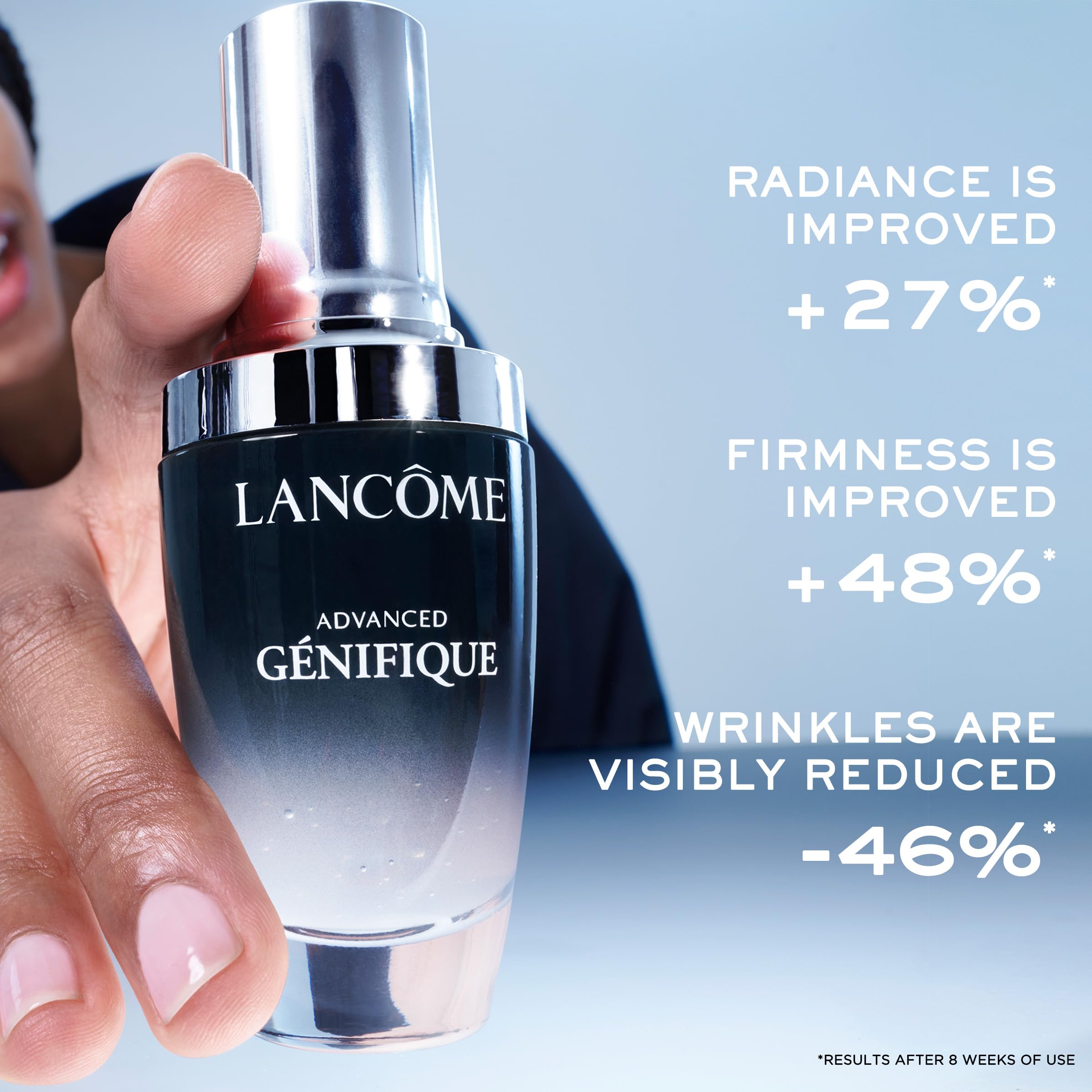 Lancôme Génifique, application-matin-soir, routine efficace pour préserver l'hydratation