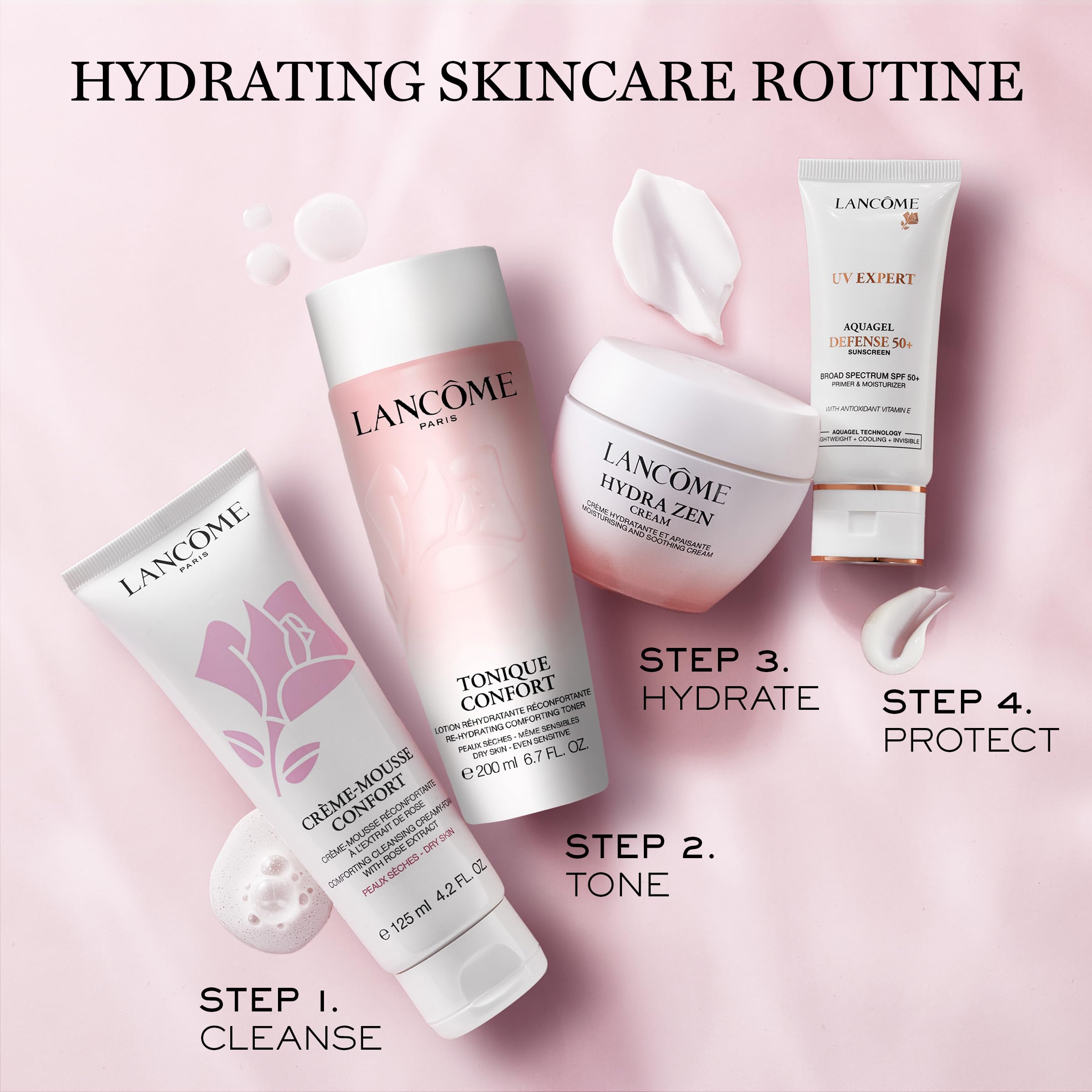 Lancôme Hydra Zen, hydratation jusqu'à 48 heures pour peau confortable.